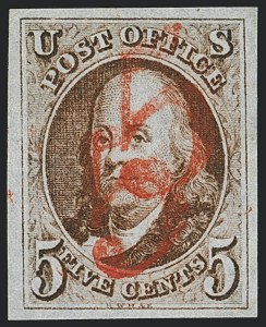 Sale 1120, Lot 1041, 1847 Issue (Scott 1-2)