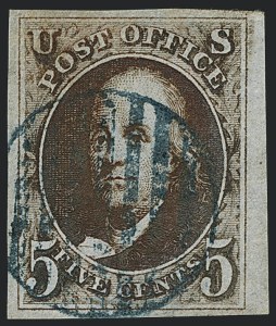Sale 1120, Lot 1043, 1847 Issue (Scott 1-2)