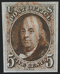 Sale 1120, Lot 1044, 1847 Issue (Scott 1-2)
