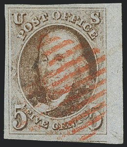 Sale 1120, Lot 1045, 1847 Issue (Scott 1-2)