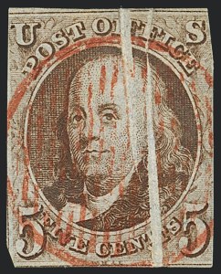 Sale 1120, Lot 1052, 1847 Issue (Scott 1-2)