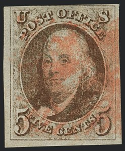 Sale 1120, Lot 1054, 1847 Issue (Scott 1-2)