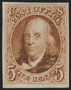 Sale 1120, Lot 1070, 1875 Reproduction of 1847 Issue (Scott 3-4)