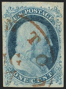 Sale 1120, Lot 1074, 1c 1851-56 Issue (Scott 5-9)