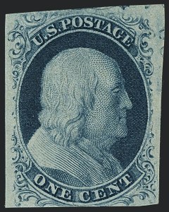Sale 1120, Lot 1078, 1c 1851-56 Issue (Scott 5-9)