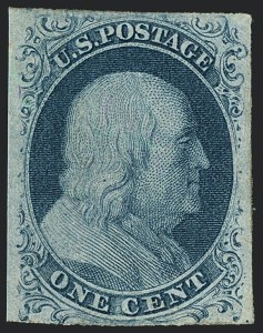 Sale 1120, Lot 1079, 1c 1851-56 Issue (Scott 5-9)