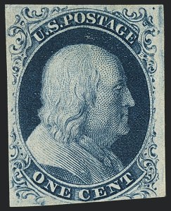 Sale 1120, Lot 1080, 1c 1851-56 Issue (Scott 5-9)