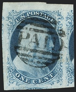 Sale 1120, Lot 1081, 1c 1851-56 Issue (Scott 5-9)