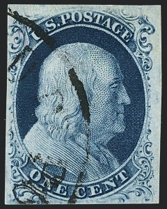 Sale 1120, Lot 1093, 1c 1851-56 Issue (Scott 5-9)