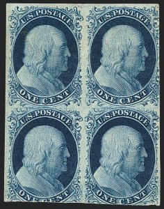 Sale 1120, Lot 1100, 1c 1851-56 Issue (Scott 5-9)