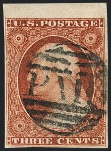 Sale 1120, Lot 1118, 3c 1851-56 Issue (Scott 10-11A)