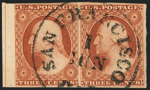 Sale 1120, Lot 1120, 3c 1851-56 Issue (Scott 10-11A)