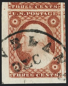 Sale 1120, Lot 1133, 3c 1851-56 Issue (Scott 10-11A)