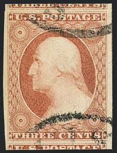 Sale 1120, Lot 1143, 3c 1851-56 Issue (Scott 10-11A)