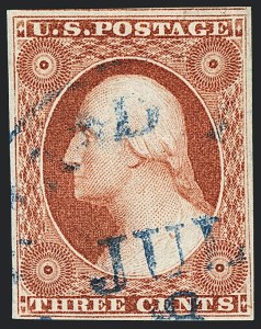Sale 1120, Lot 1156, 3c 1851-56 Issue (Scott 10-11A)