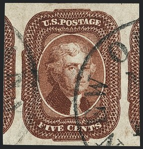 Sale 1120, Lot 1160, 5c-12c 1851-56 Issue (Scott 12-17)
