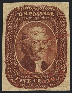 Sale 1120, Lot 1166, 5c-12c 1851-56 Issue (Scott 12-17)