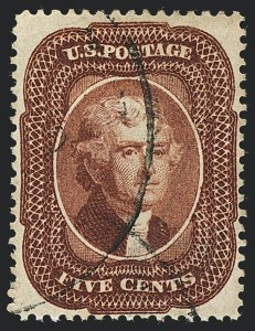 Sale 1120, Lot 1204, 5c-90c 1857-60 Issue (Scott 27-39)