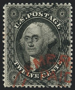 Sale 1120, Lot 1212, 5c-90c 1857-60 Issue (Scott 27-39)