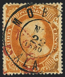 Sale 1120, Lot 1223, 5c-90c 1857-60 Issue (Scott 27-39)