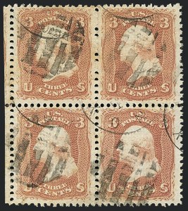 Sale 1120, Lot 1271, 1867-68 Grilled Issue (Scott 79-101)