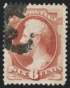 Sale 1120, Lot 1324, 1870-71 National Bank Note Co. H Grilled Issue (Scott 134-144)