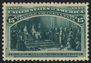 Sale 1120, Lot 1391, 1893 Columbian Issue (Scott 230-245)