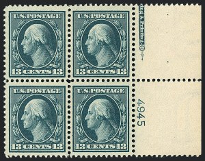 Sale 1120, Lot 1459, 1908-13 Washington-Franklin Issues (Scott 331-388)