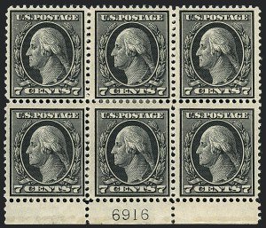 Sale 1120, Lot 1480, 1912-14 Washington-Franklin Issue (Scott 405-423)