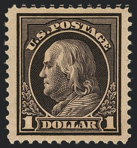 Sale 1120, Lot 1481, 1912-14 Washington-Franklin Issue (Scott 405-423)