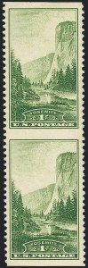 Sale 1120, Lot 1583, Modern Errors (National Parks Issue, Scott 740a-746a)