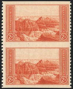 Sale 1120, Lot 1585, Modern Errors (National Parks Issue, Scott 740a-746a)