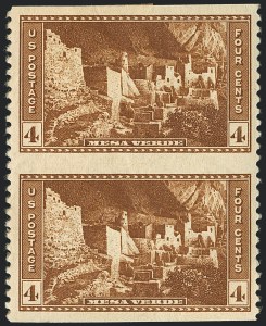 Sale 1120, Lot 1591, Modern Errors (National Parks Issue, Scott 740a-746a)
