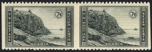 Sale 1120, Lot 1593, Modern Errors (National Parks Issue, Scott 740a-746a)