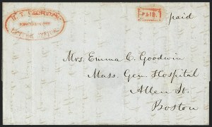 Sale 1120, Lot 1719, 1844-45 Independent Mails