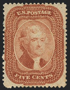 Sale 1122, Lot 18, 1857-60 Issue (Scott 18-39)