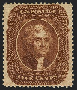 Sale 1122, Lot 19, 1857-60 Issue (Scott 18-39)