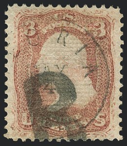 Sale 1122, Lot 48, 1867-68 Grilled Issue (Scott 79-101)