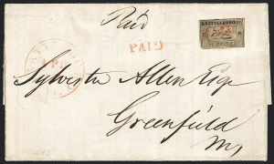 Sale 1129, Lot 308, Postmasters Provisionals