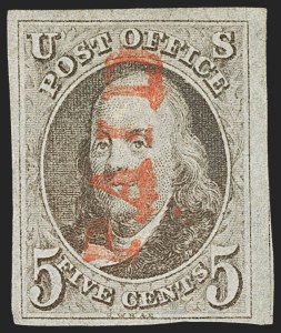 Sale 1133, Lot 12, 1847 Issue (Scott 1-1d)