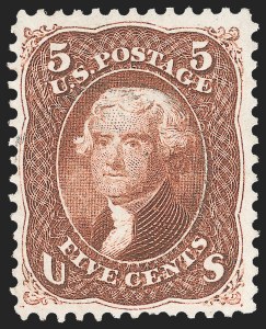 Sale 1133, Lot 123, 1861-66 Issue (Scott 56-78)