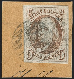 Sale 1133, Lot 16, 1847 Issue (Scott 1-1d)