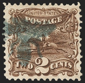 Sale 1133, Lot 162, 1c-2c 1869 Pictorial Issue, off-Cover (Scott 112-113)
