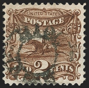 Sale 1133, Lot 163, 1c-2c 1869 Pictorial Issue, off-Cover (Scott 112-113)