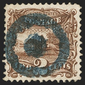 Sale 1133, Lot 164, 1c-2c 1869 Pictorial Issue, off-Cover (Scott 112-113)