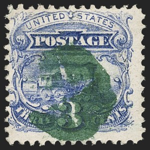Sale 1133, Lot 176, 3c-6c 1869 Pictorial Issue, off-Cover (Scott 114-115)