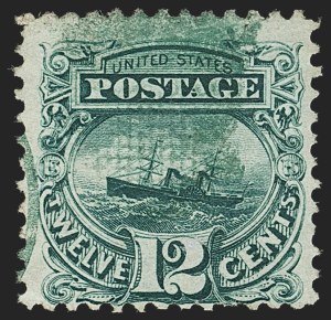 Sale 1133, Lot 208, 10c-12c 1869 Pictorial Issue, off-Cover (Scott 116-117)