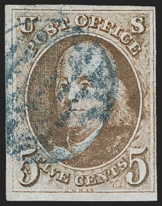 Sale 1133, Lot 21, 1847 Issue (Scott 1-1d)
