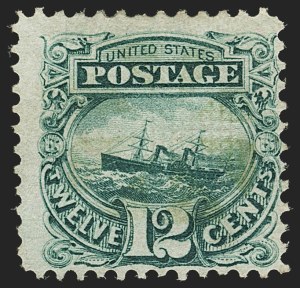 Sale 1133, Lot 210, 10c-12c 1869 Pictorial Issue, off-Cover (Scott 116-117)