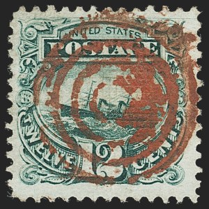 Sale 1133, Lot 211, 10c-12c 1869 Pictorial Issue, off-Cover (Scott 116-117)